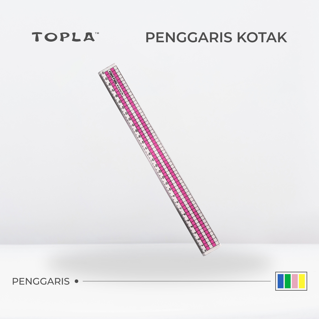 Garisan Motif Kotak | Penggaris by Topla