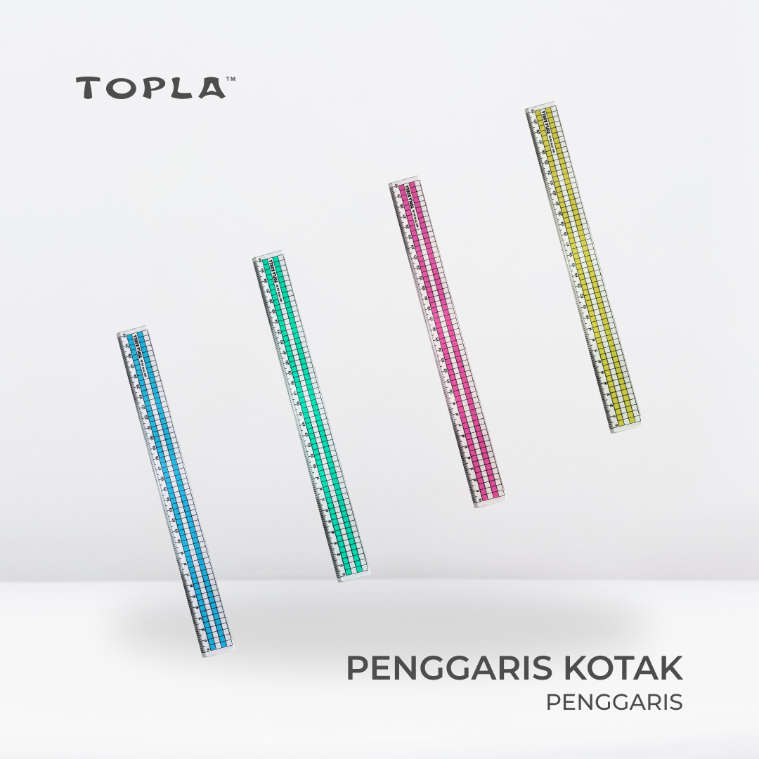 Garisan Motif Kotak | Penggaris by Topla